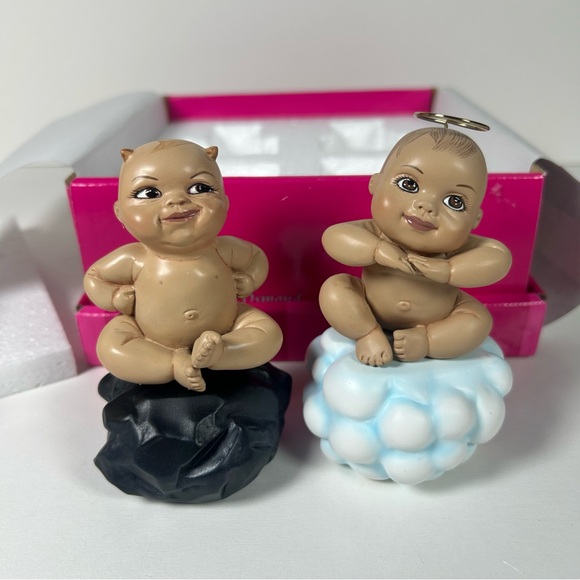 Marie Osmond Naughty And Nice Series “Wee Bee” 2003 Resin Babies New Vintage - Picture 2 of 8